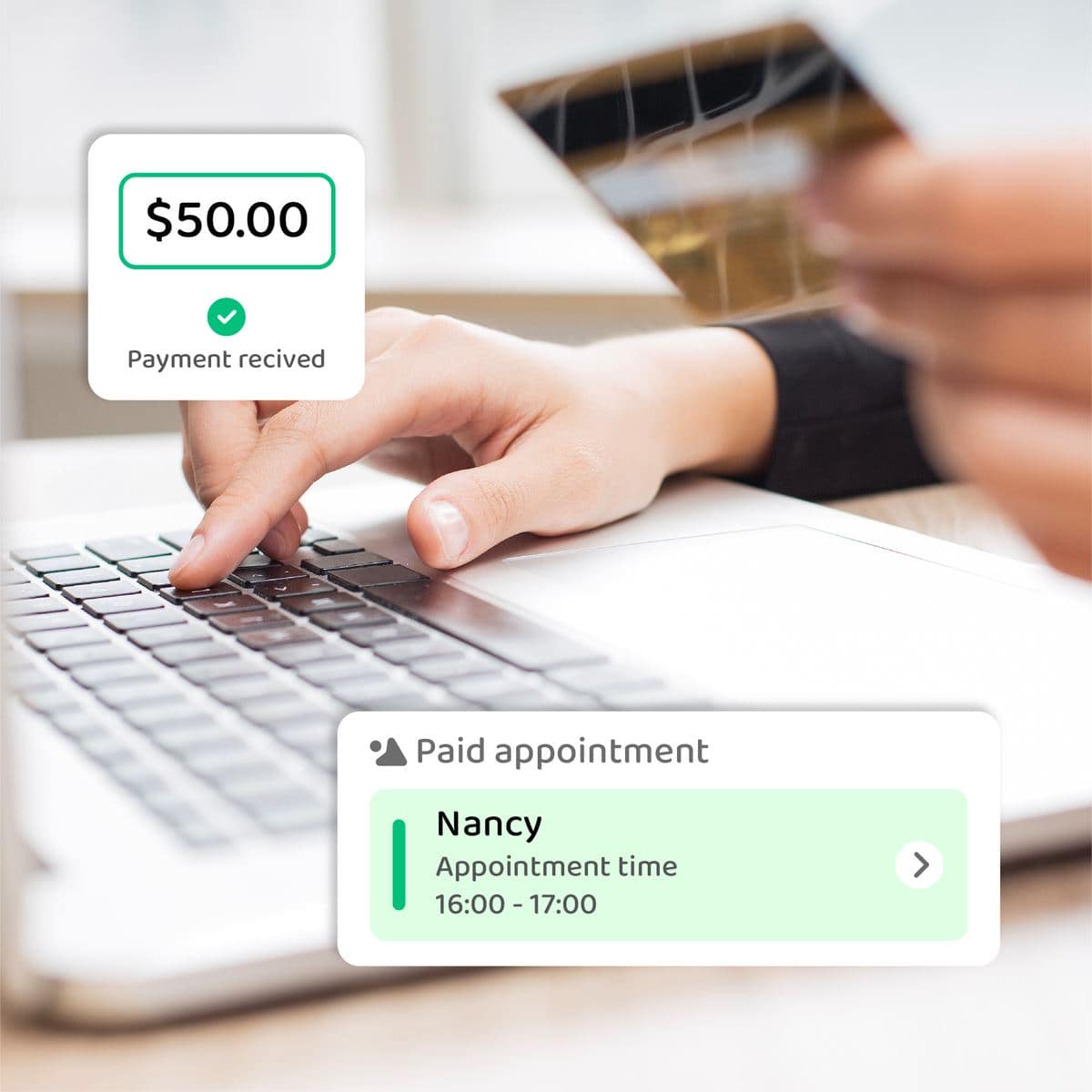 Booking that gets paid, not just booked.